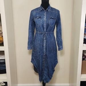 Denim Long-Sleeve Dress